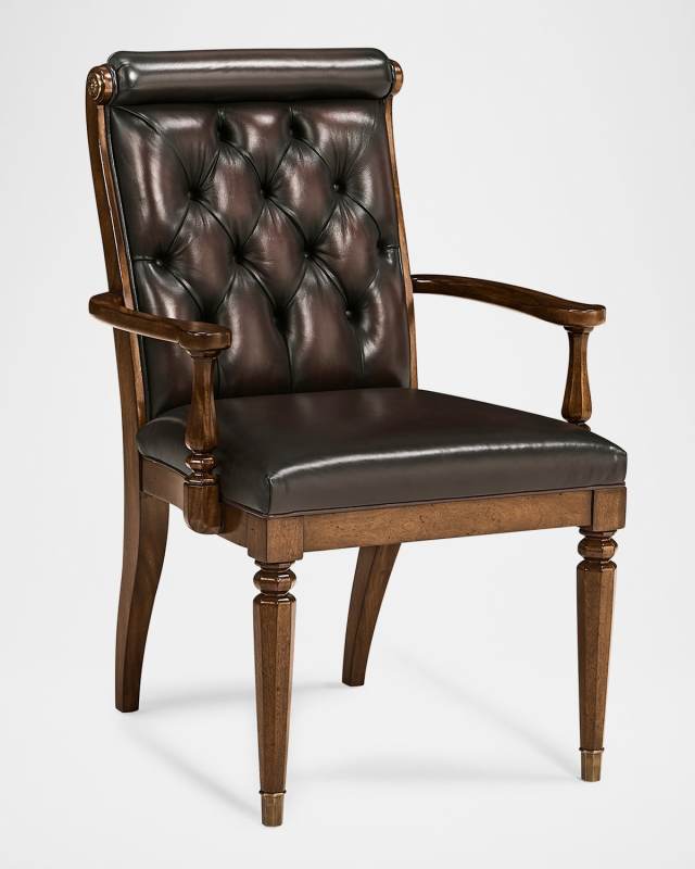 Viceroy Leather Arm Chairs, Set of 2